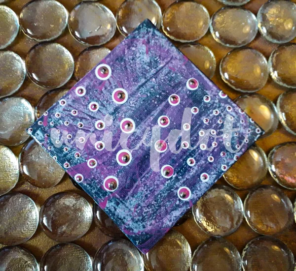 11. acryl auf malpappe, 10x10 cm, acrylic on cardboard